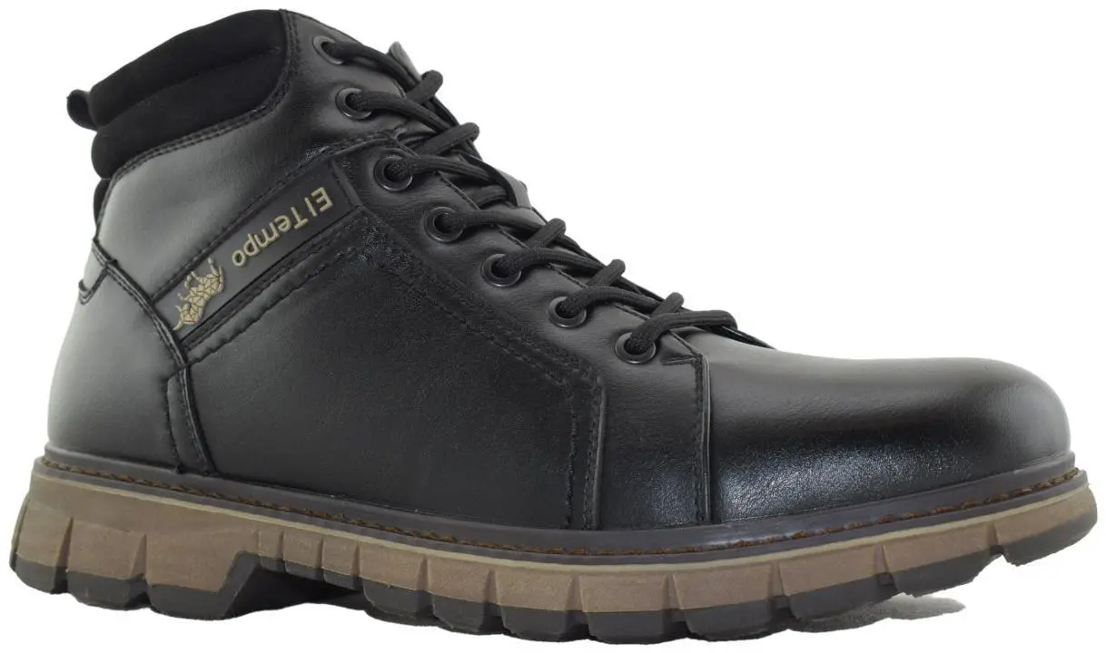 Купить FL747_B1861-11-W_BLACK  EL TEMPO Ботинки мужские за 5 570 руб. в интернет-магазине Дом Обуви