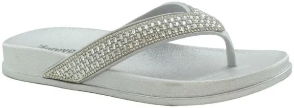 Купить 2058-251 silver GlamForever Сланцы женские за 1 700 руб. в интернет-магазине Дом Обуви