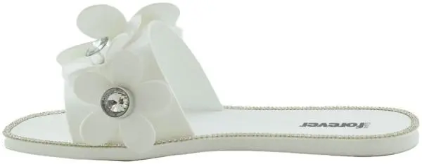 Купить 1040-251 White GlamForever Сланцы женские за 1 790 руб. в интернет-магазине Дом Обуви