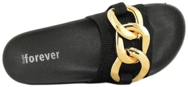 Купить 3510-221 black GlamForever Шлепанцы женские за 1 500 руб. в интернет-магазине Дом Обуви
