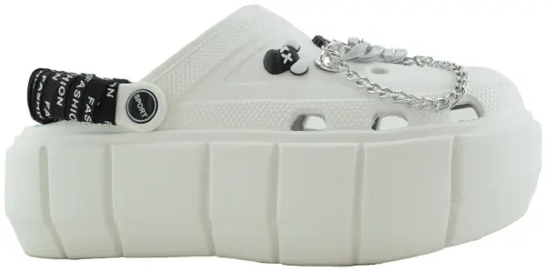 Купить 9800-231 white GLAMFOREVER Кроксы женские за 2 530 руб. в интернет-магазине Дом Обуви